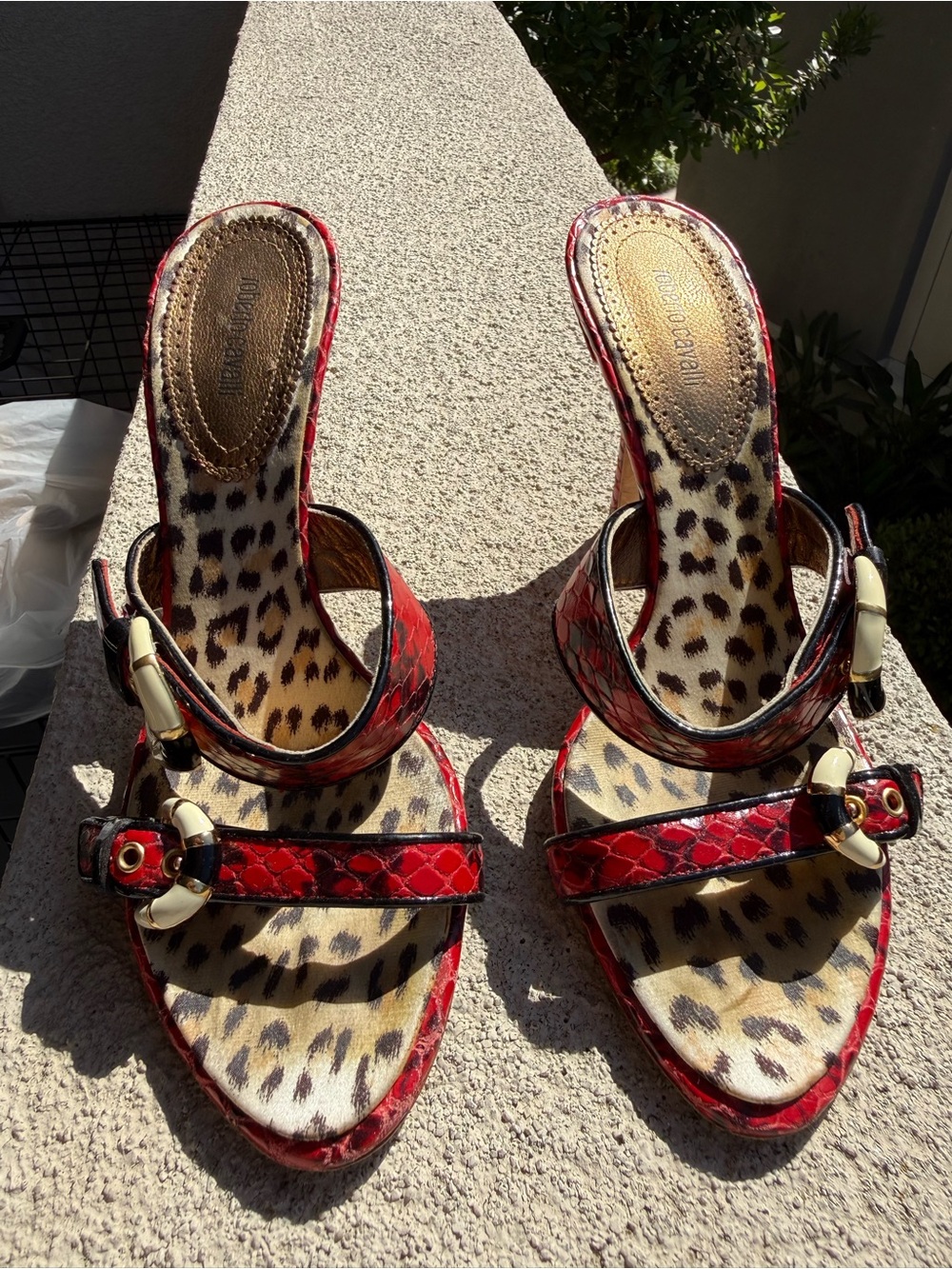 Roberto Cavalli vintage snakeskin mules - Picture 4 of 9